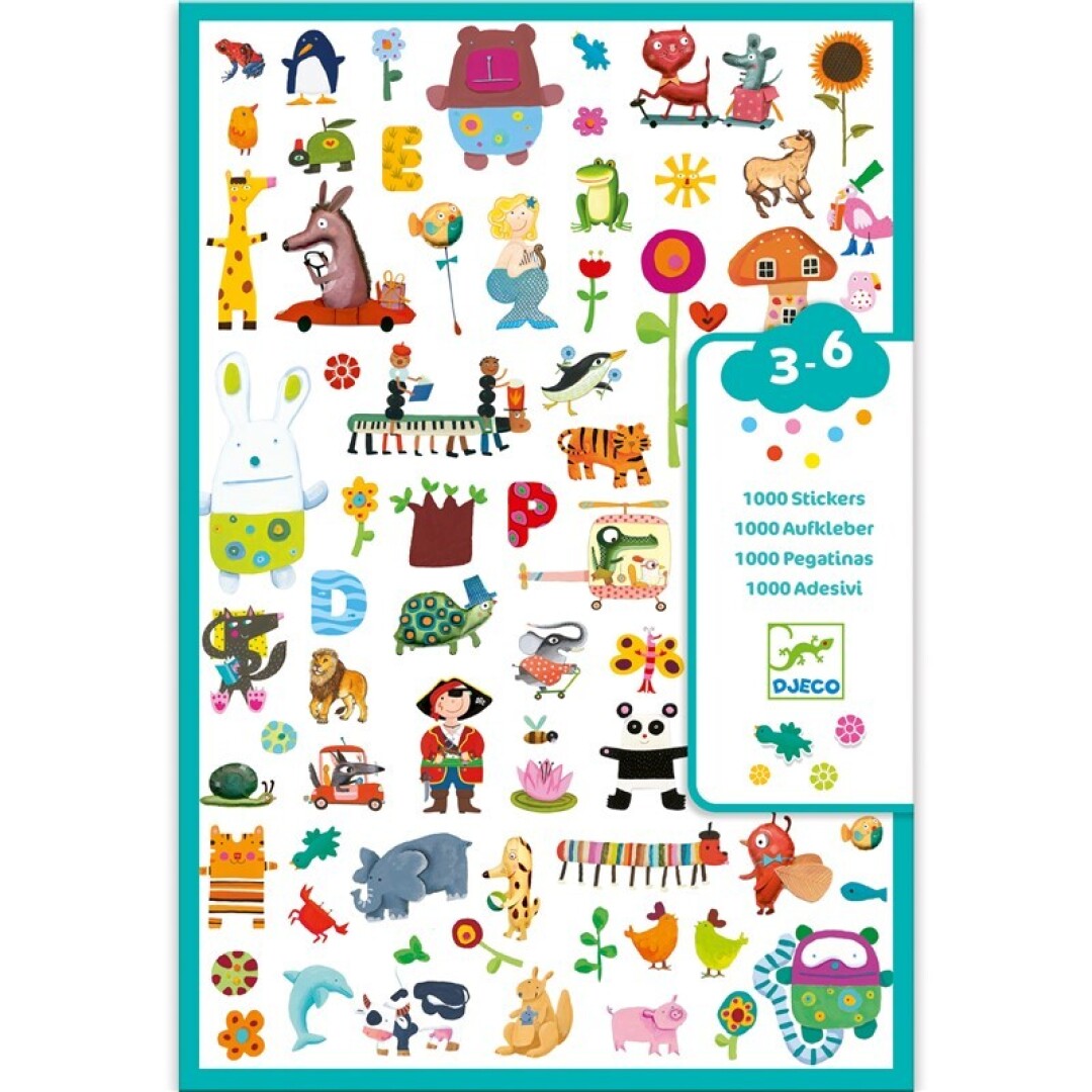 Pegatinas: 1000 stickers para peques