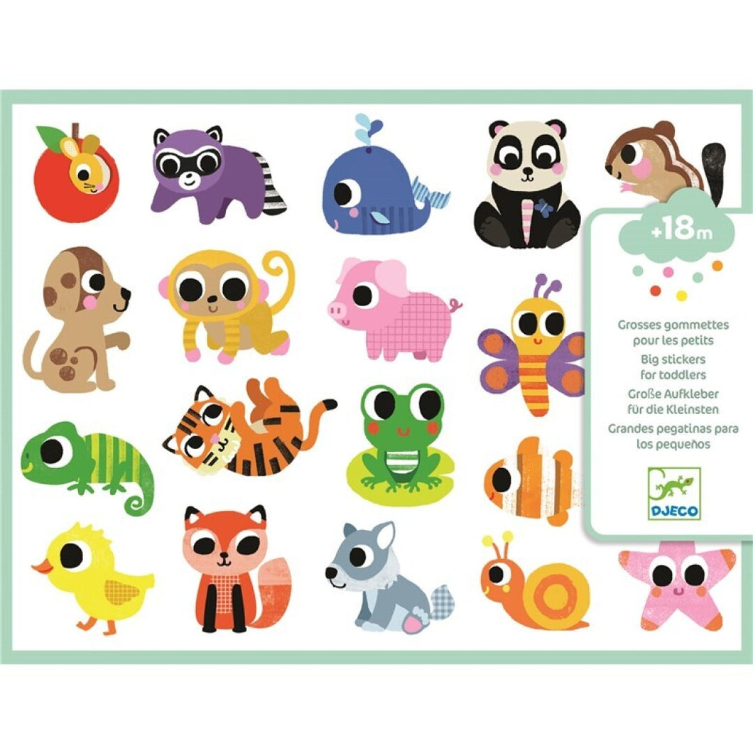 Pegatinas stickers bebés animales