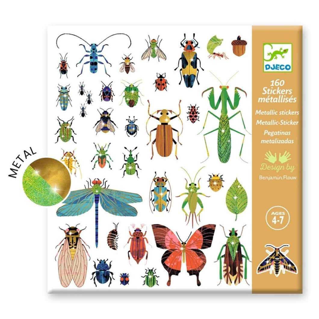 Pegatinas metalizadas: microcosmos