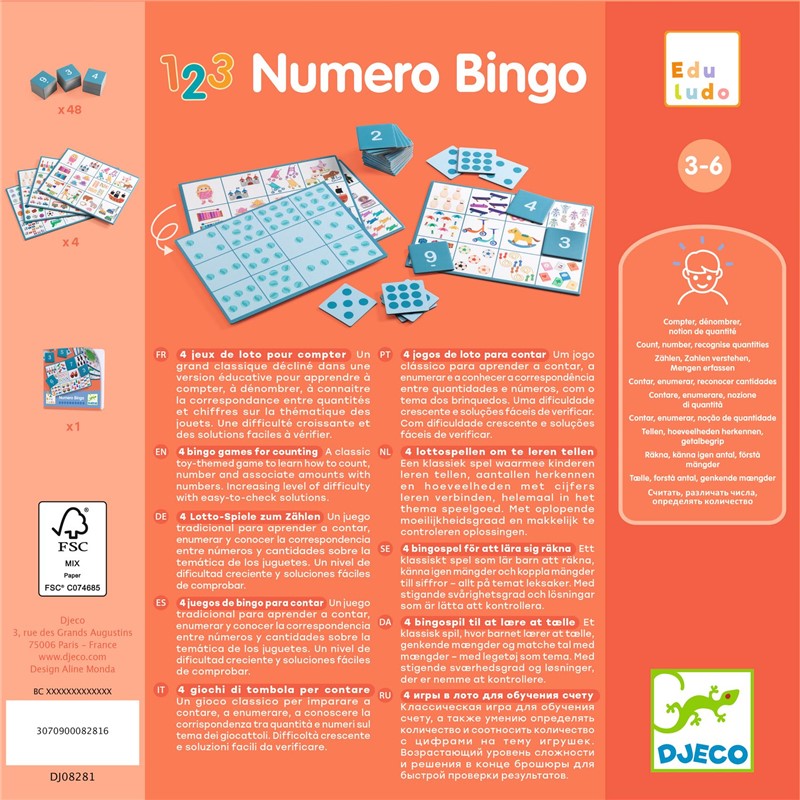 Eduludo Numero Bingo