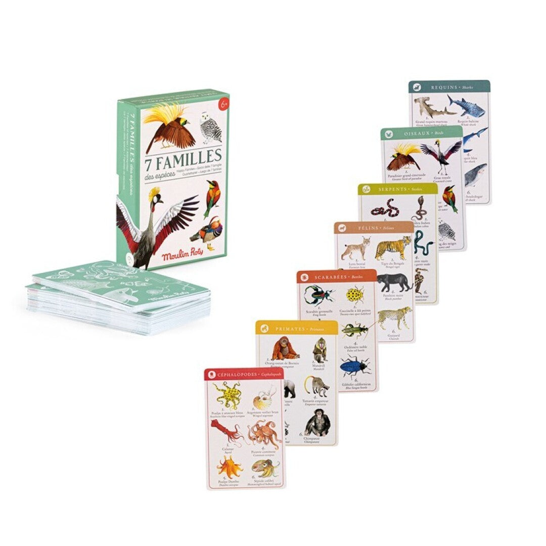 Juego de 7 familias especies