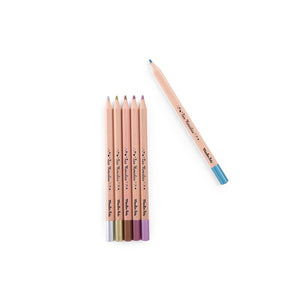 6 lápices colores metalizados Rosalies