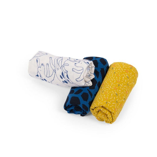 Juego de 3 muselinas Puce & Pilou