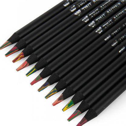 12 lápices de colores multicolor