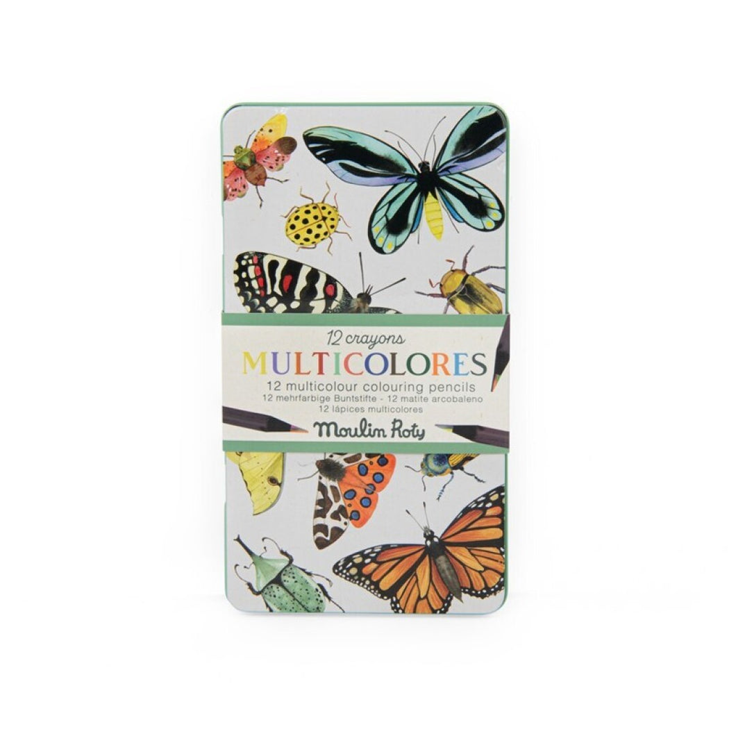 12 lápices de colores multicolor