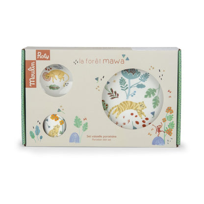 Conjunto vajilla de porcelana Forêt Mawa