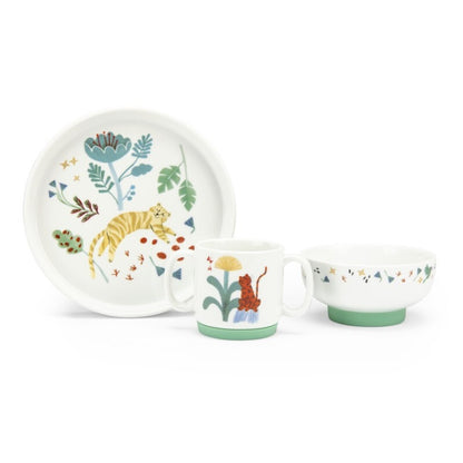 Conjunto vajilla de porcelana Forêt Mawa