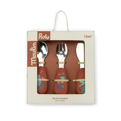 Set de cubiertos silicona Forêt Mawa