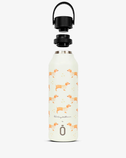 BOTELLA TERMO 'RUNBOTT MII' LA TORTUGUITA BLANCA DAISY TECKEL 600ML