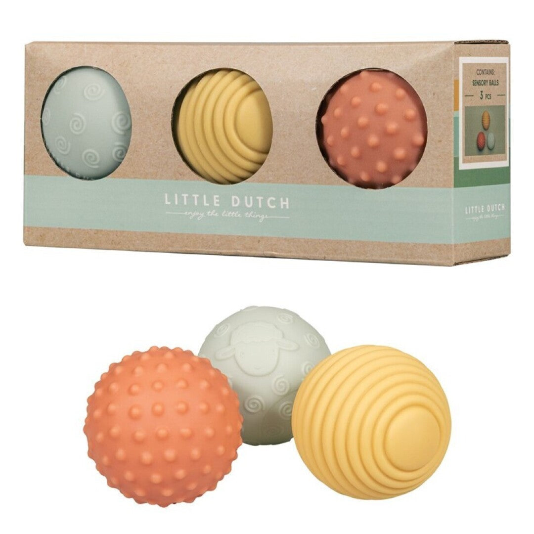 Set 3 pelotas sensoriales granja