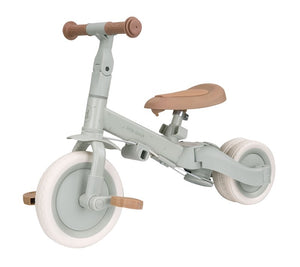 Triciclo con barra verde