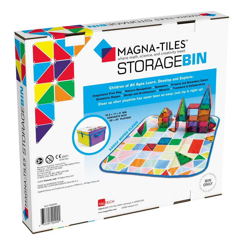 Contenedor de Almacenamiento y Tapete de Juego Magna-Tiles® 2 en 1