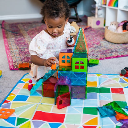 Contenedor de Almacenamiento y Tapete de Juego Magna-Tiles® 2 en 1