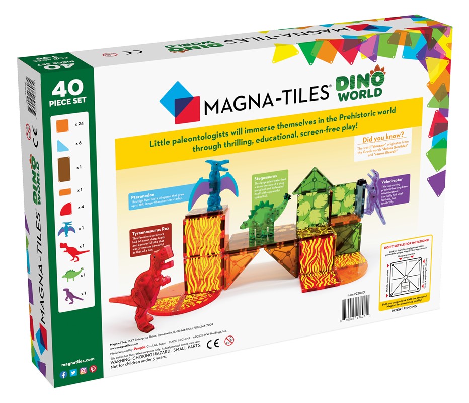 MAGNA-T Dino World 40 Piece Set