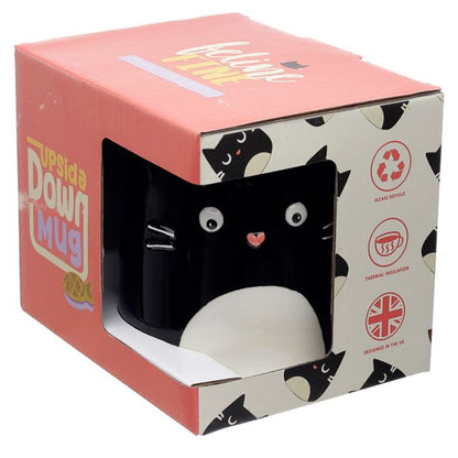 Tazón de Cerámica 3D con Forma Gato Fine Cat del Revés