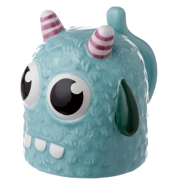 Tazón de Cerámica 3D con Forma Monstruo Monstarz Azul del Revés