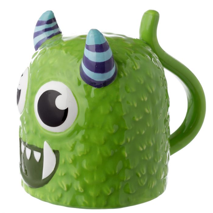 Tazón de Cerámica 3D con Forma Monstruo Monstarz Verde del Revés