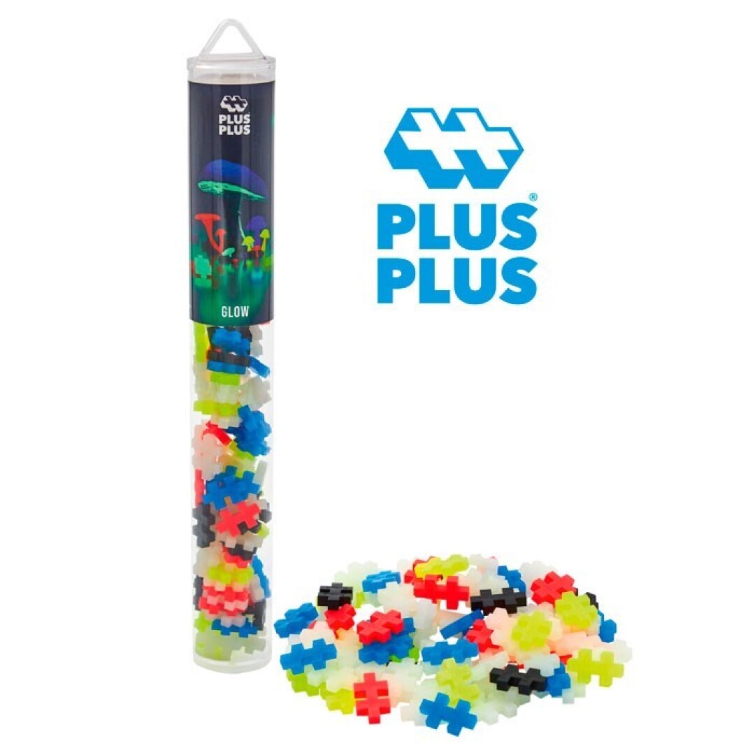 Tubo Plus-Plus Brilla en la Oscuridad Mix 100 pcs