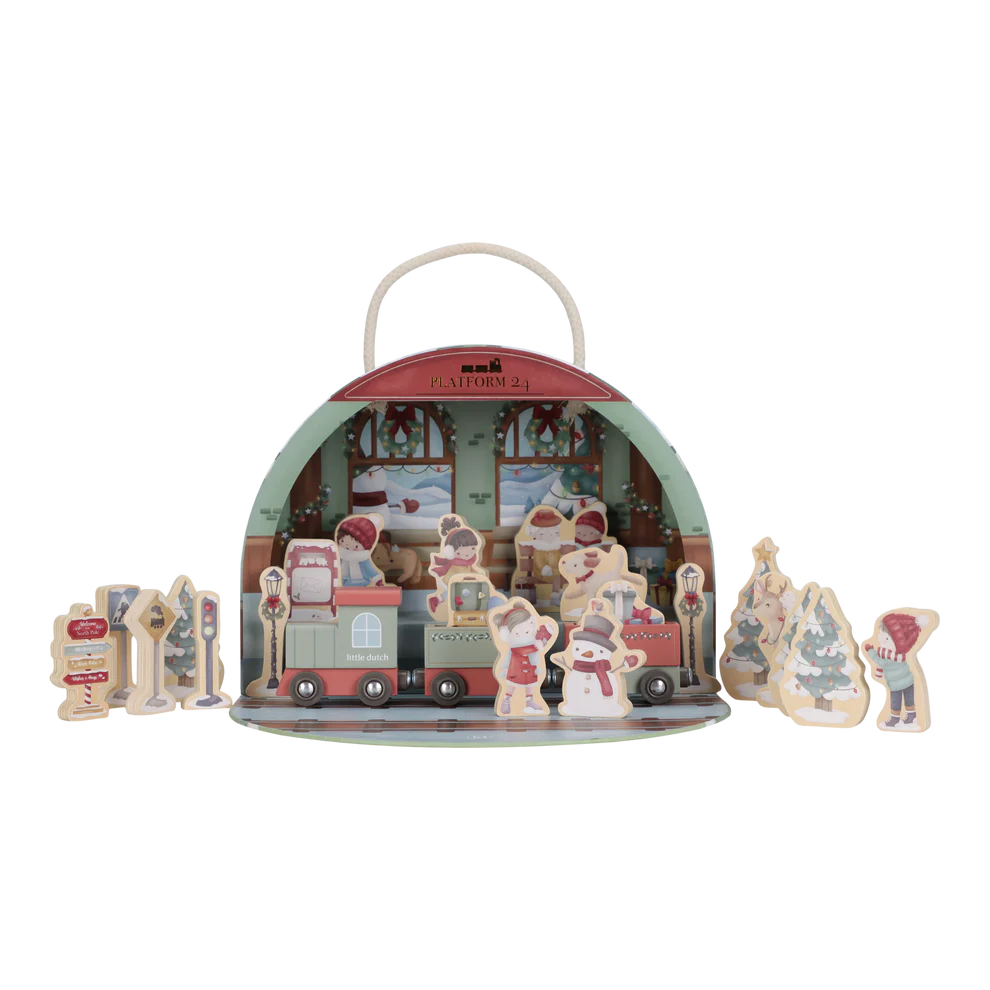 Calendario adviento tren navideño Little Dutch