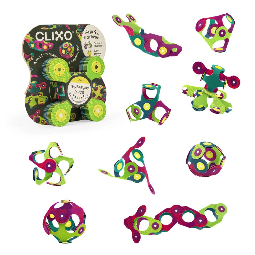 Clixo Tiny & Mighty Dino 9 piezas