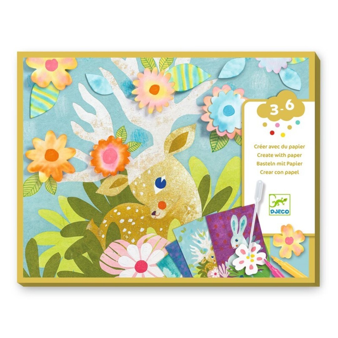 Taller de pintura con agua y papel secante de Djeco
