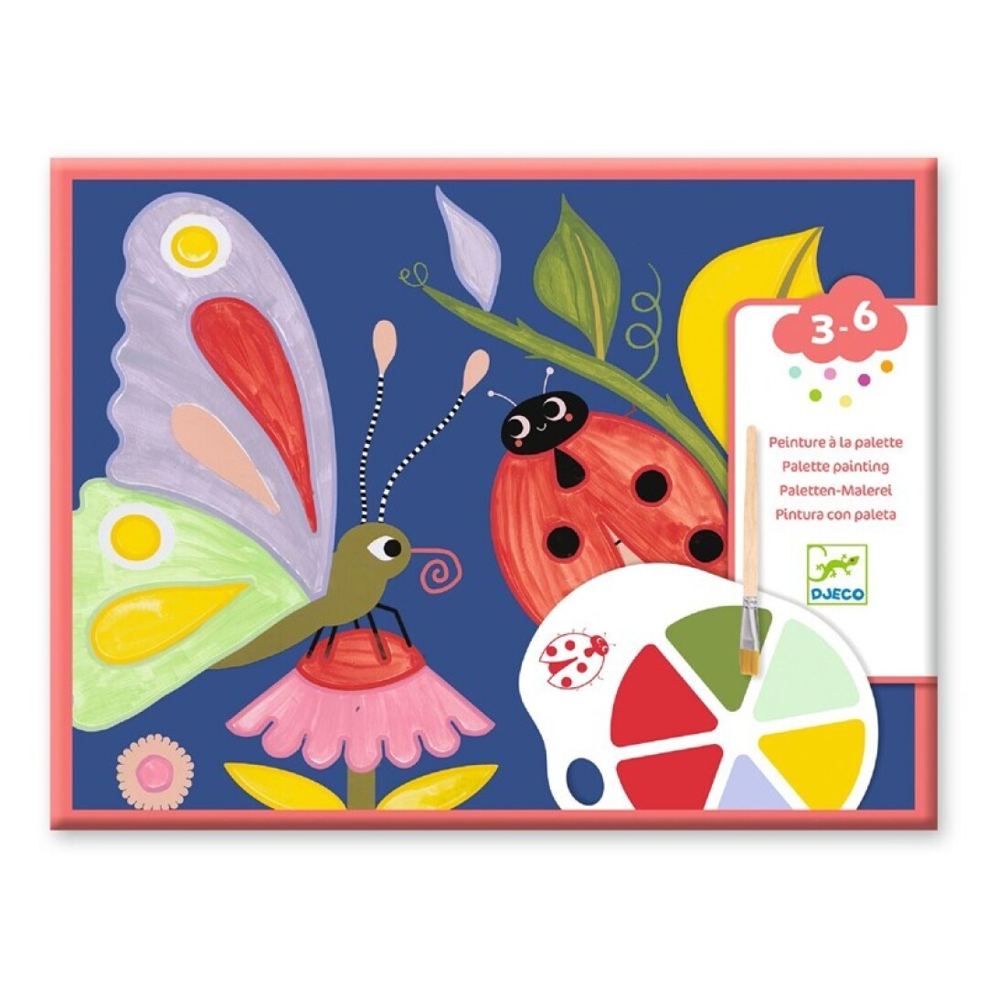 Pintura con paleta: Los bichitos de Djeco