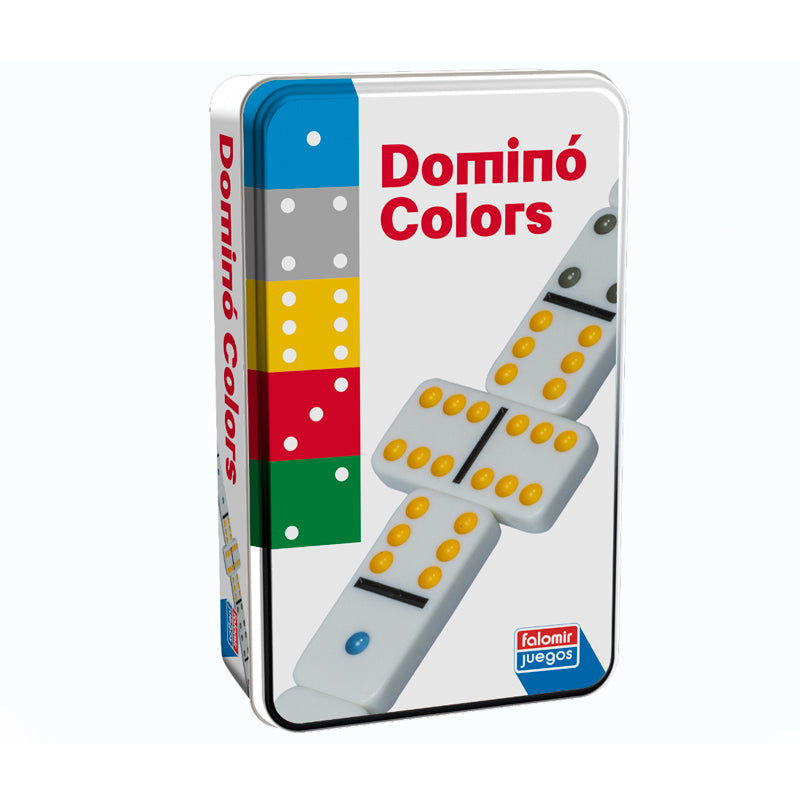Dominó Colors - vista de la caja de lata