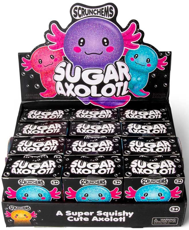 Scrunchems Sugar Axolotl juguete sensorial