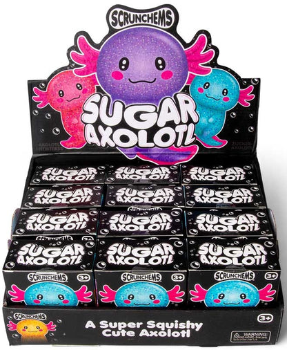 Scrunchems Sugar Axolotl juguete sensorial