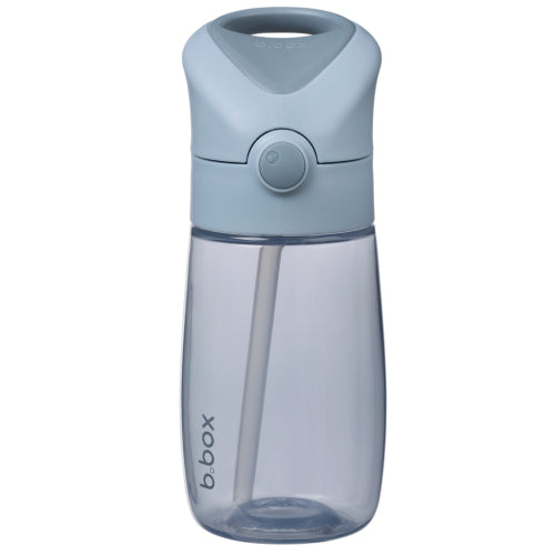 Botella Junior con pajita 380ml Azul