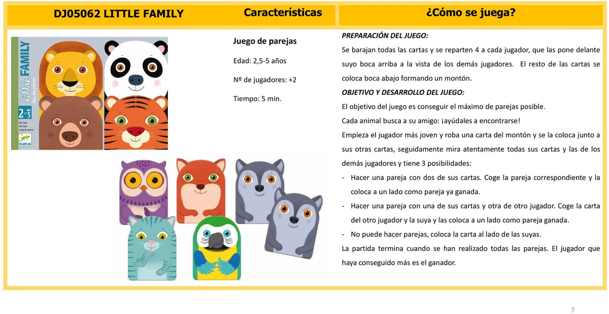 Cartas Little Family