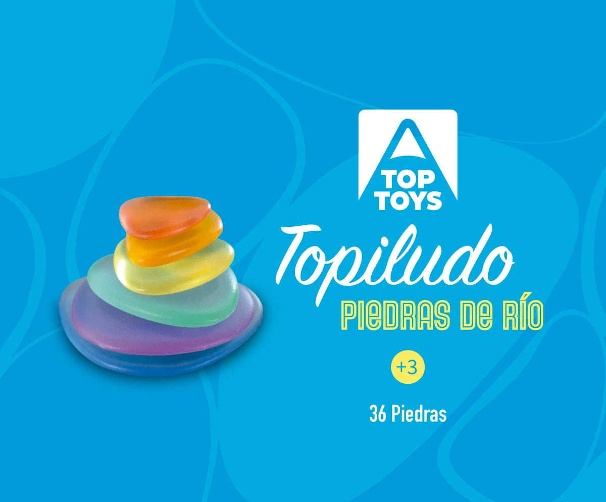 Topiludo Conjunto 36 piedras traslúcidas 6 colores