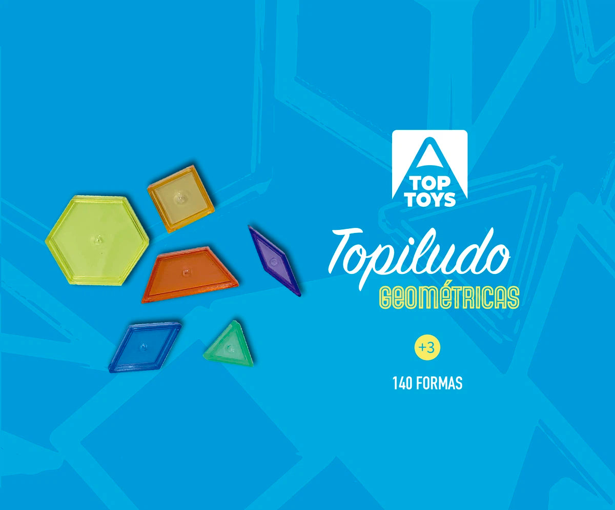 Topiludo Conjunto 6 formas geométricas traslúcidas 140 pzas.
