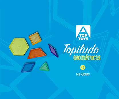 Topiludo Conjunto 6 formas geométricas traslúcidas 140 pzas.