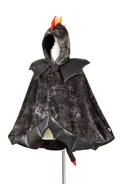 Capa dragón negra (4-7 años)
