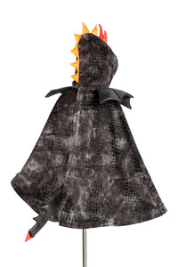 Capa dragón negra (4-7 años)