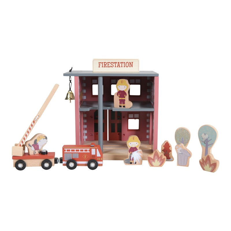 Estación de bomberos sistema de trenes