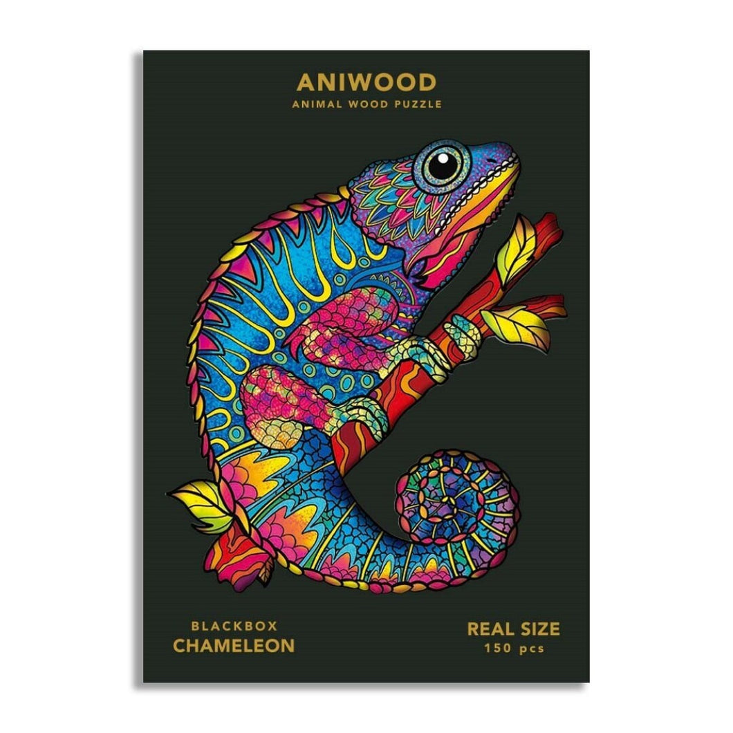 Puzzle Aniwood Camaleón - M