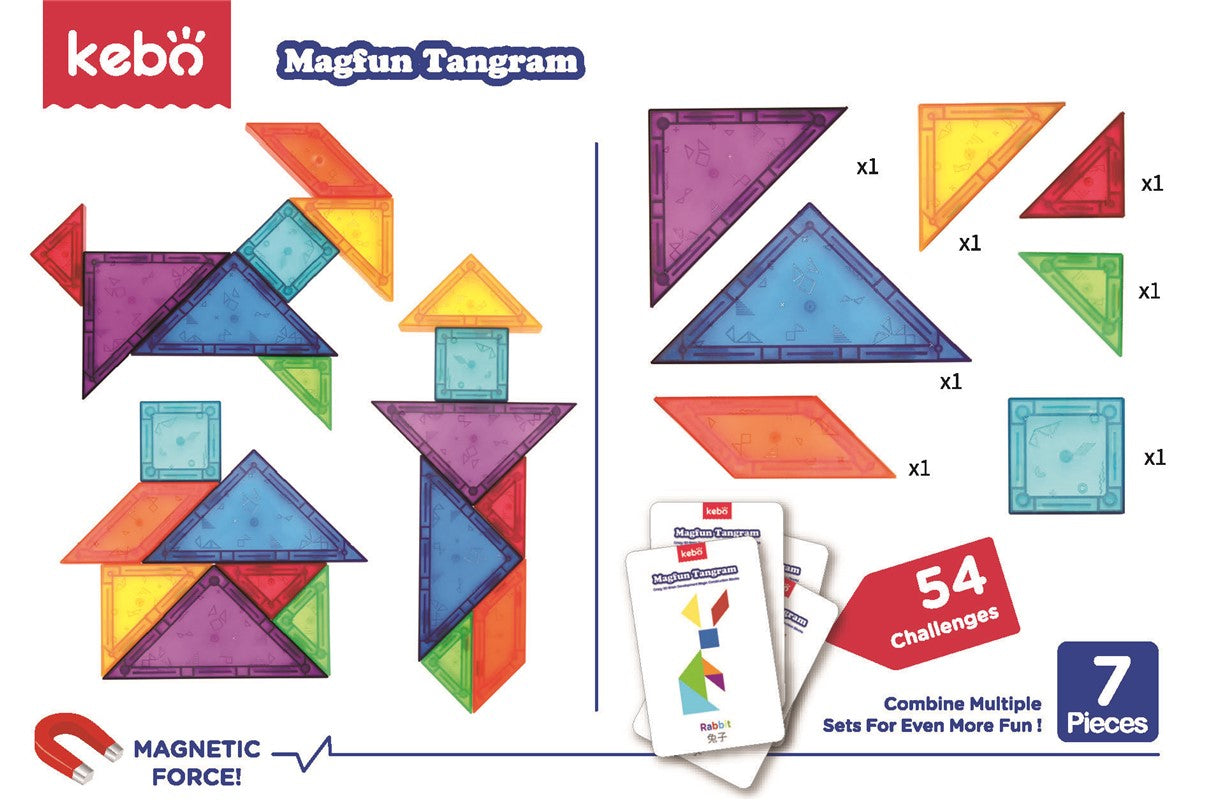 Magfun Tangram 3D Imán Clásico – Educajoc - Main Image