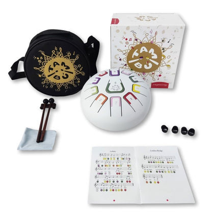 Tambú 8" 11 notas - Blanco mate