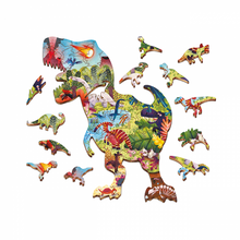 Cargar imagen en el visor de la galería, Woody Puzzle Dinosaurios
