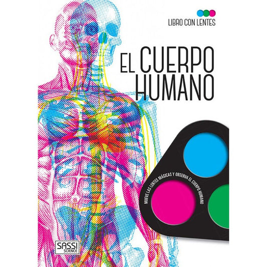 Libros con lentes. El cuerpo humano